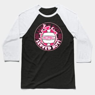 Volleyball Served Hot Pink Vball Baseball T-Shirt